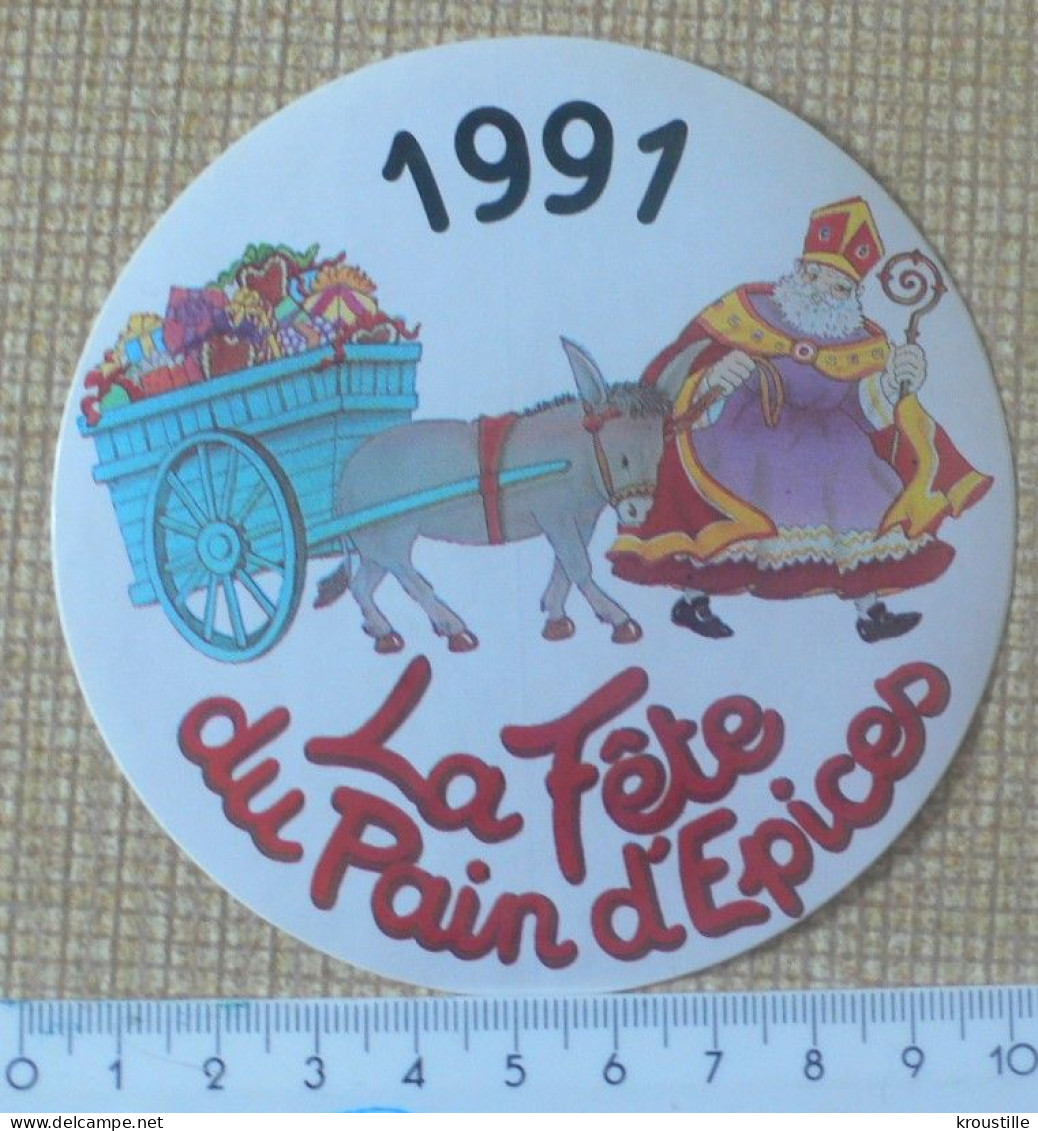 AUTOCOLLANT LA FETE DU PAIN D'EPICES 1991 - Stickers
