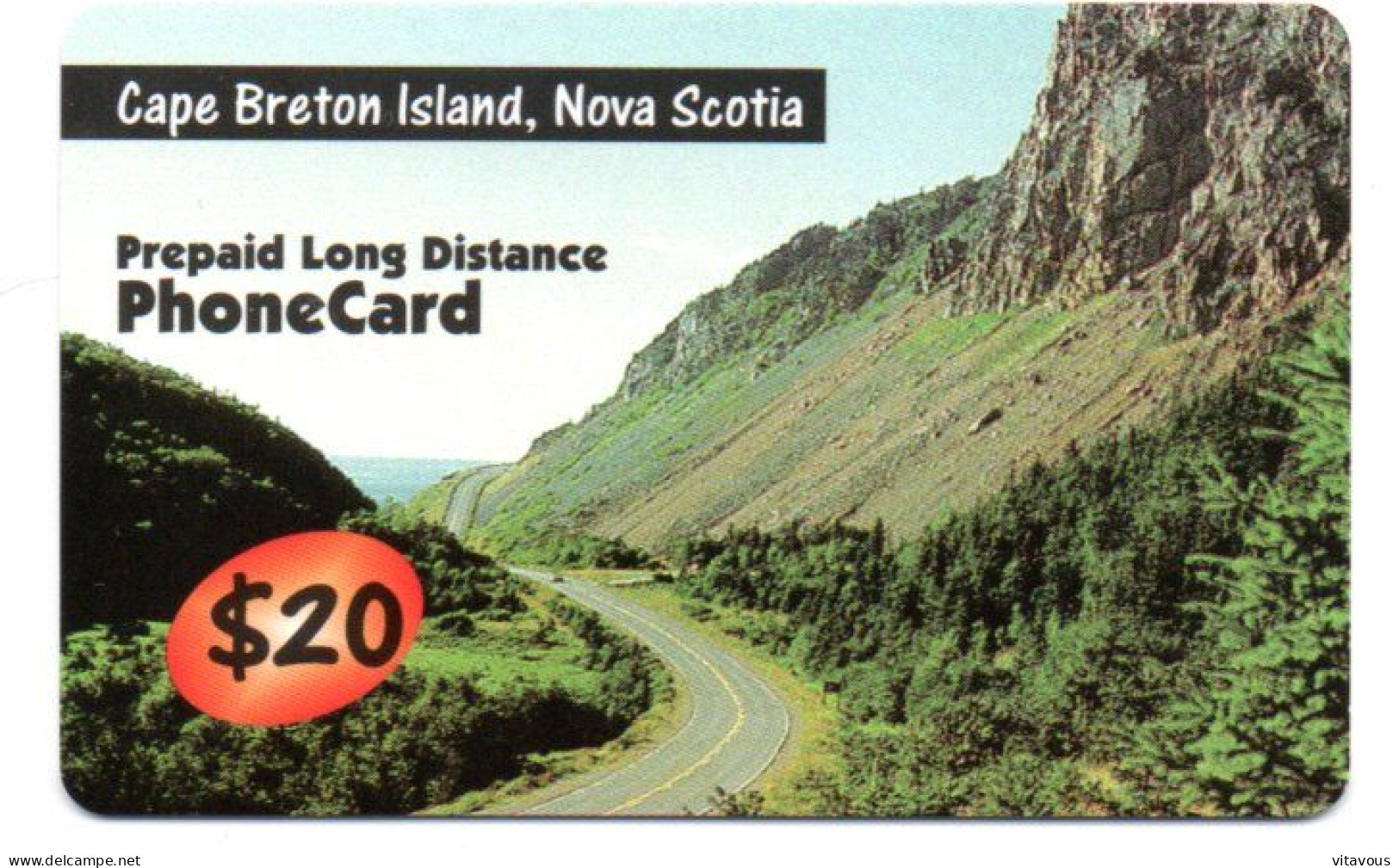 Cap Breton GSM Carte Prépayée Longue Distance CANADA Card (K 395) - Kanada