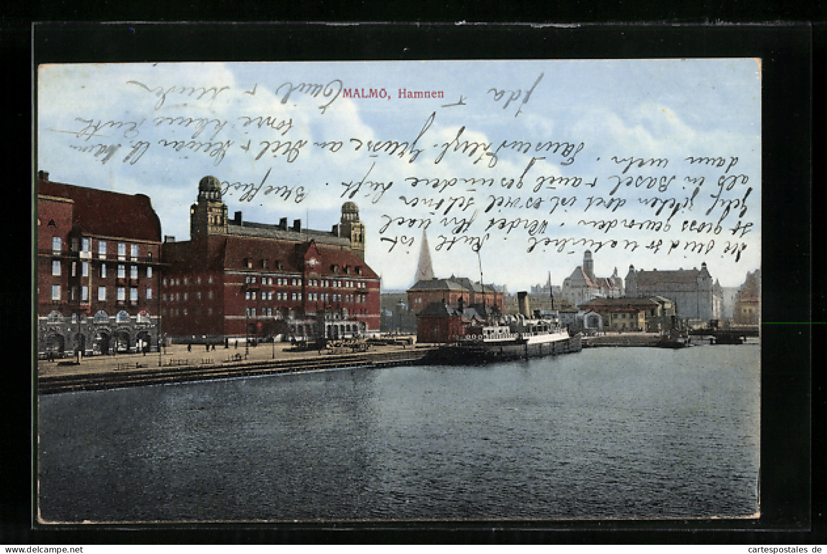 AK Malmö, Dampfer Im Hafen  - Autres & Non Classés