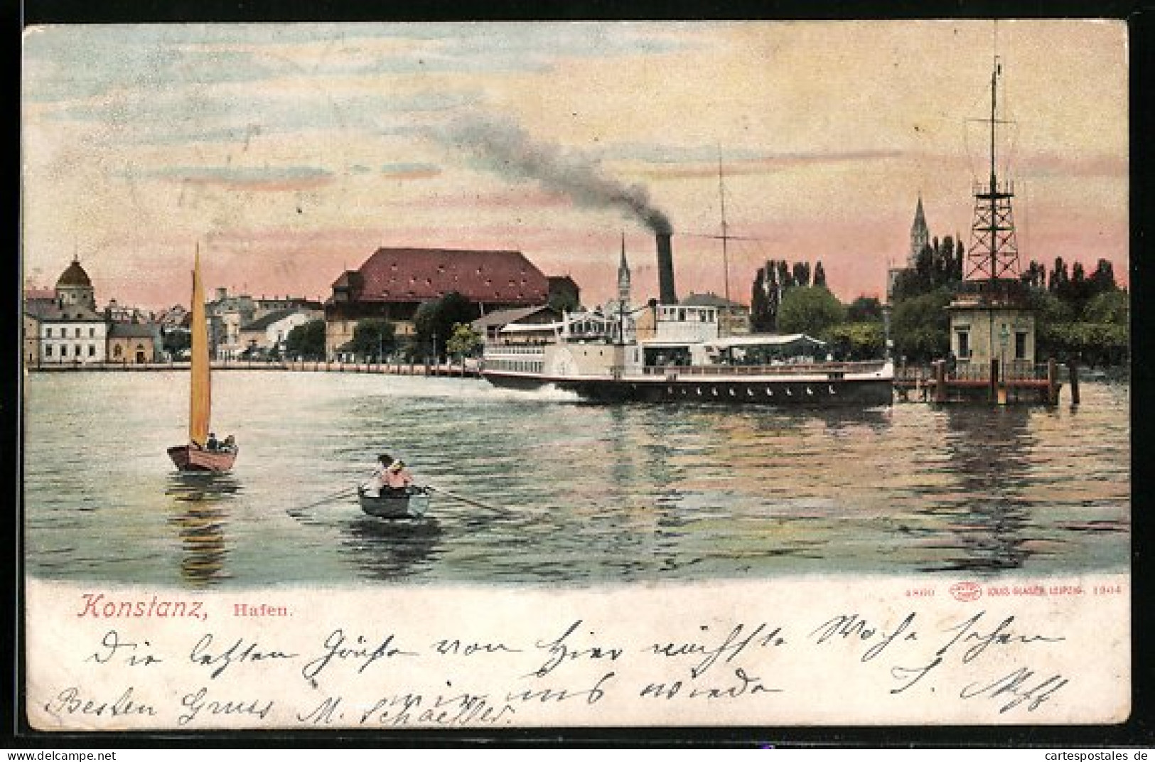 AK Konstanz, Dampfer Hafen  - Autres & Non Classés