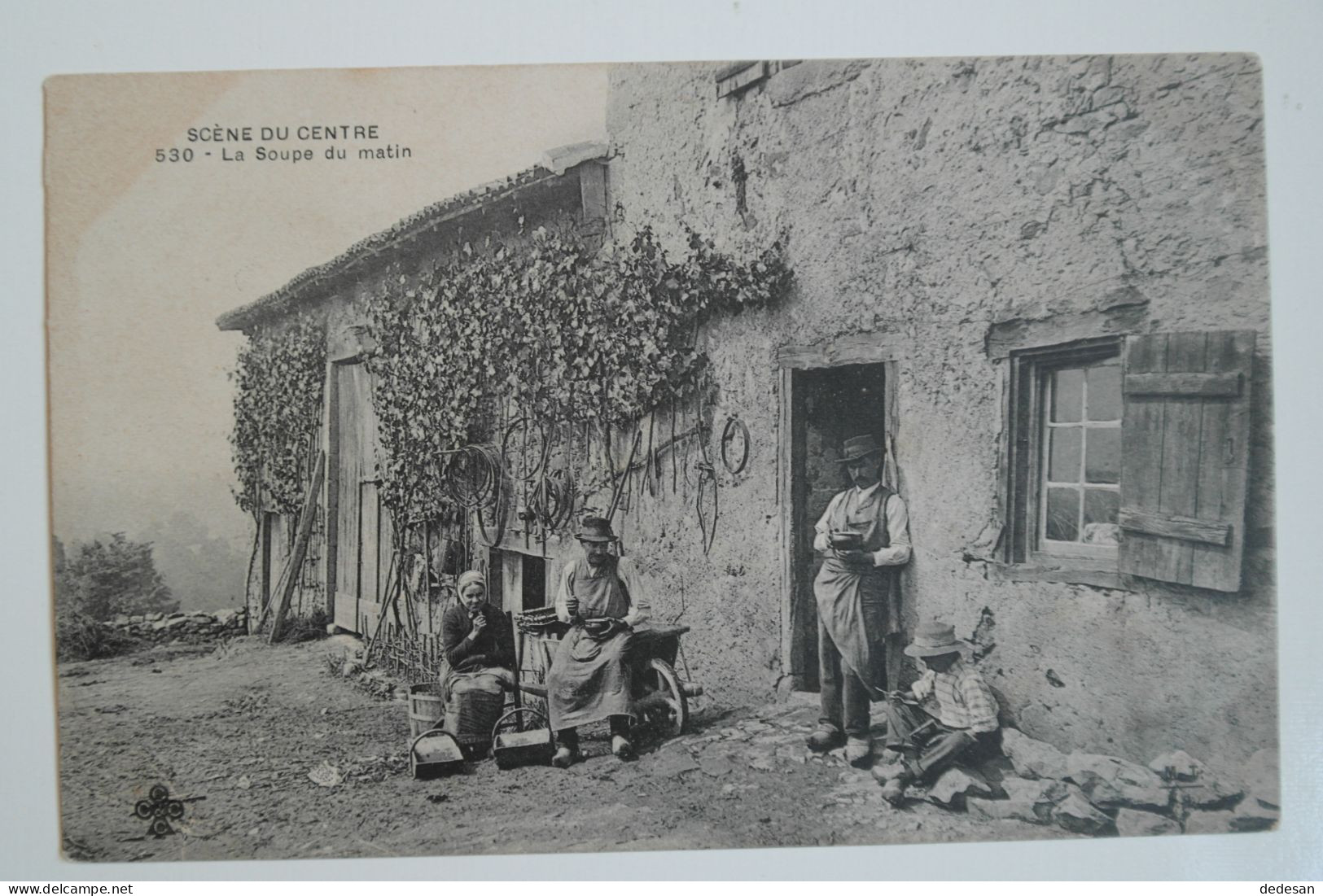 Cpa SCENE DU CENTRE La Soupe Du Matin - BL64 - Centre-Val De Loire