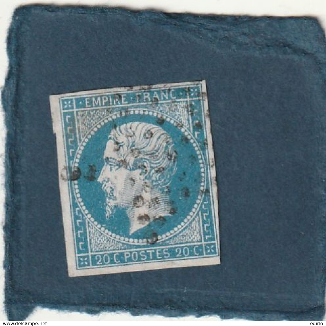 ///   FRANCE /// N° 14 Bleu 20cts  Bleu Obl étoile - 1853-1860 Napoléon III