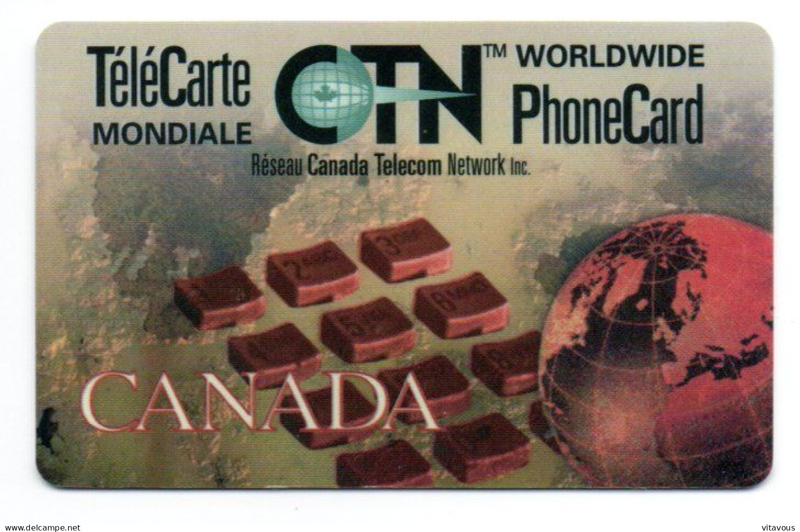 GSM Télécarte Mondiale CNT CANADA Phonecard  (K 397) - Canada