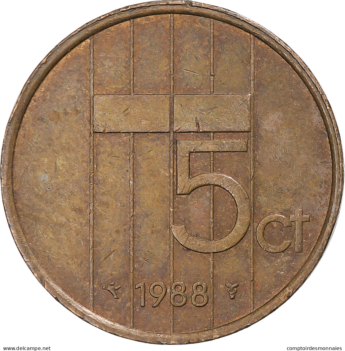 Pays-Bas, 5 Cents, 1988 - 1980-2001 : Beatrix