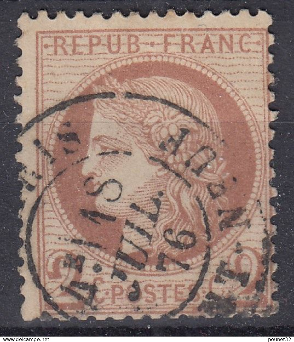 TIMBRE FRANCE CERES DENTELE N° 51 AVEC CACHET PARIS PONT-NEUF DU 18 JUIL 76 - 1871-1875 Cérès