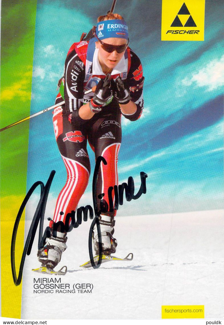 FANCard W/Autograph: Miriam Neureuther (née Gössner), A German Biathlete And Cross-country Skier. She Has Won An Olympic - Winter 2010: Vancouver