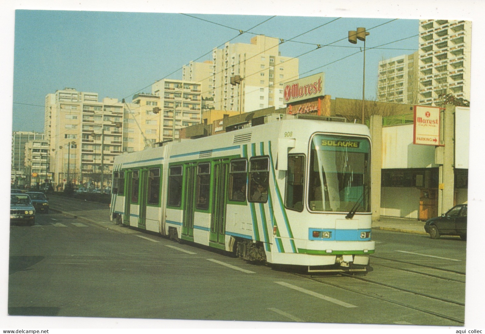 S1- SAINT-ETIENNE - MOTRICE VEVEY-ALSTHOM . SÉRIE 901-915. - Tram