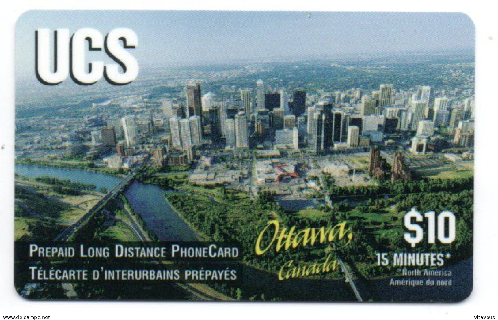 OTTAWA GSM Carte Prépayée Longue Distance CANADA Card (K 399) - Canada