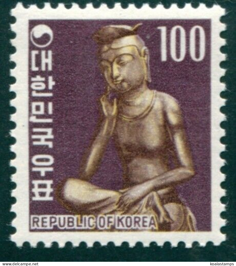 Korea South 1969 SG795 100w Seated Buddha MNH - Corée Du Sud