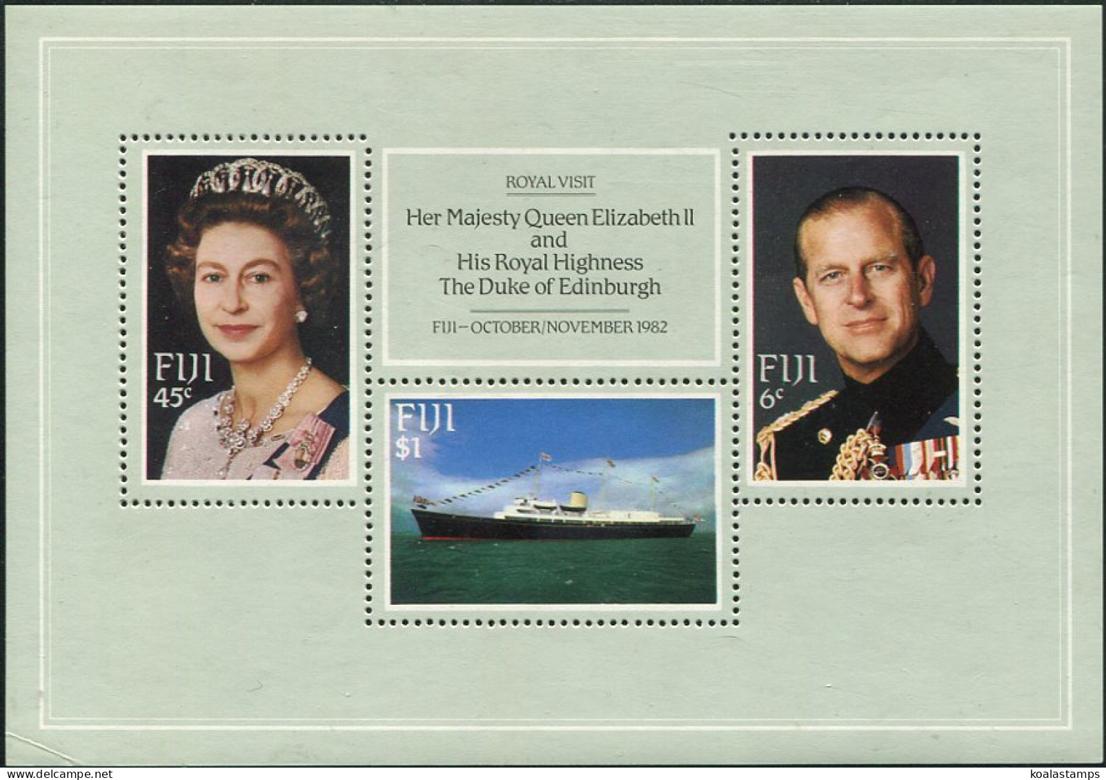 Fiji 1982 SG646 Royal Visit MS MNH - Fidji (1970-...)