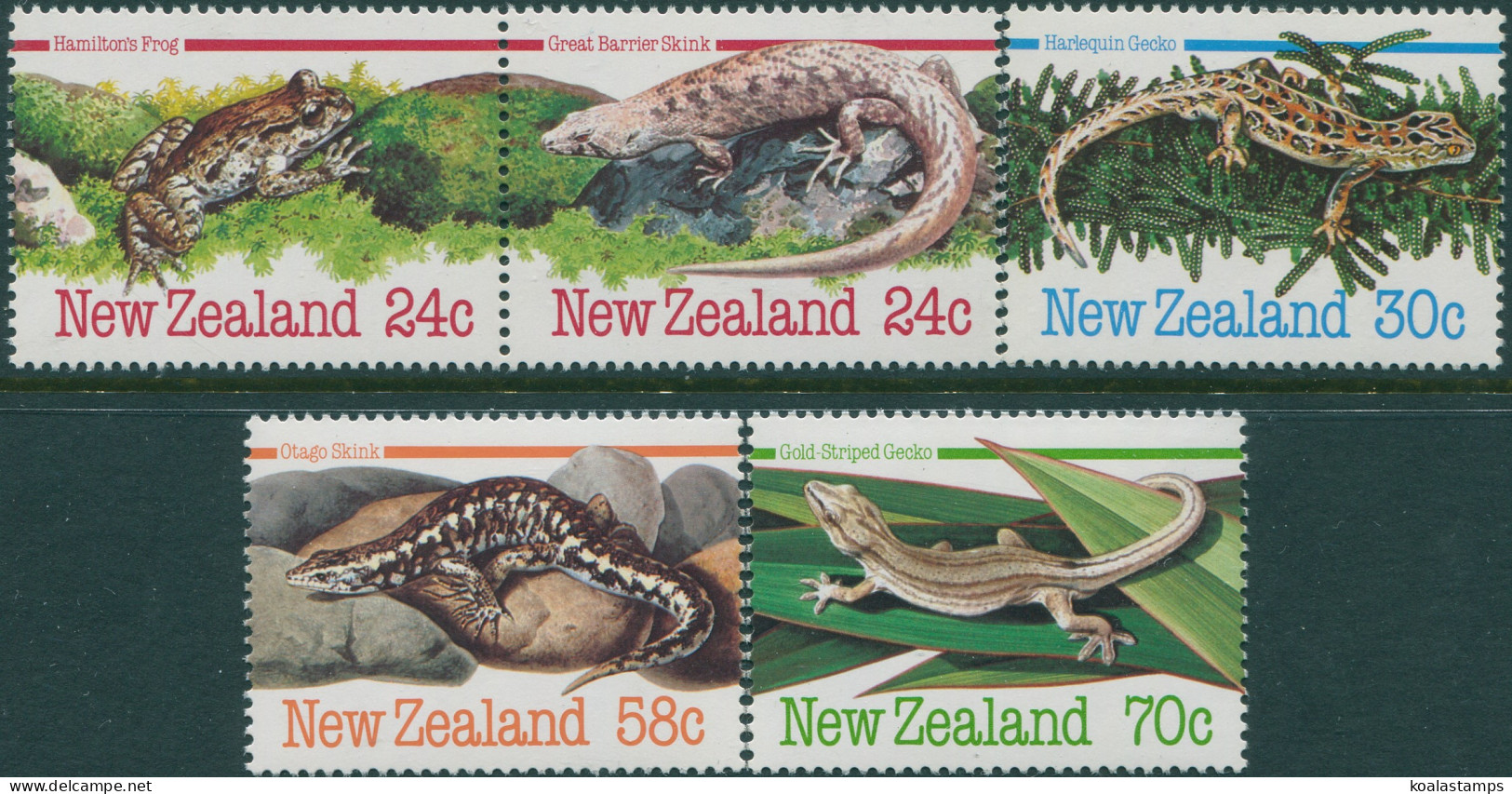 New Zealand 1984 SG1340-1344 Endangered Animals Set MNH - Andere & Zonder Classificatie