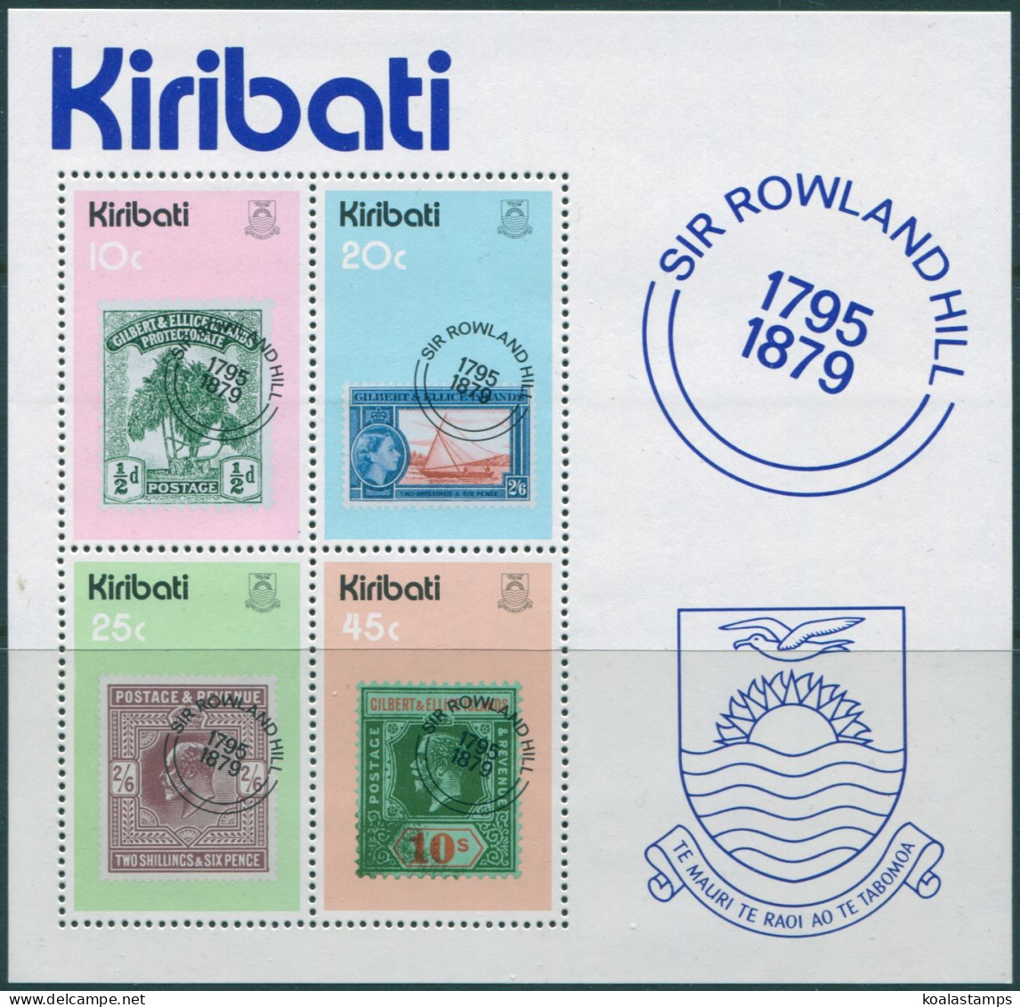 Kiribati 1979 SG104 Sir Rowland Hill MS MNH - Kiribati (1979-...)