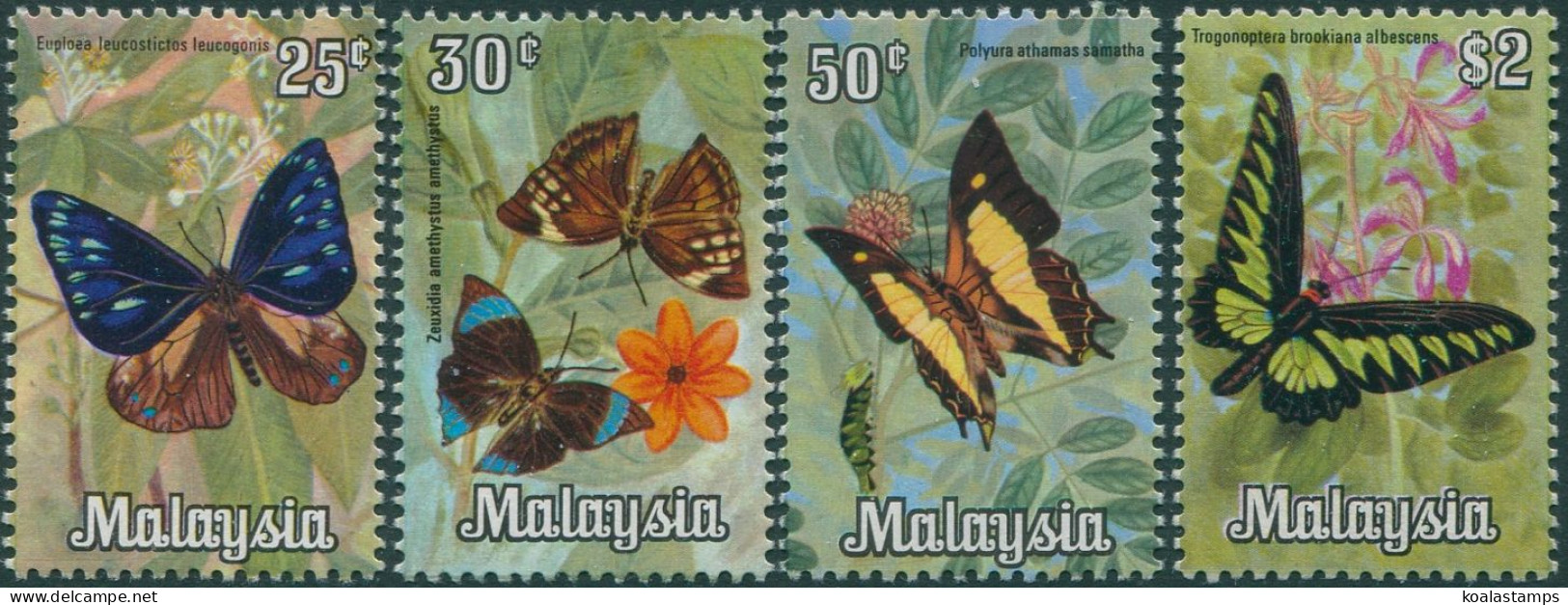 Malaysia 1970 SG64-69 Butterflies (4) MH - Malaysia (1964-...)