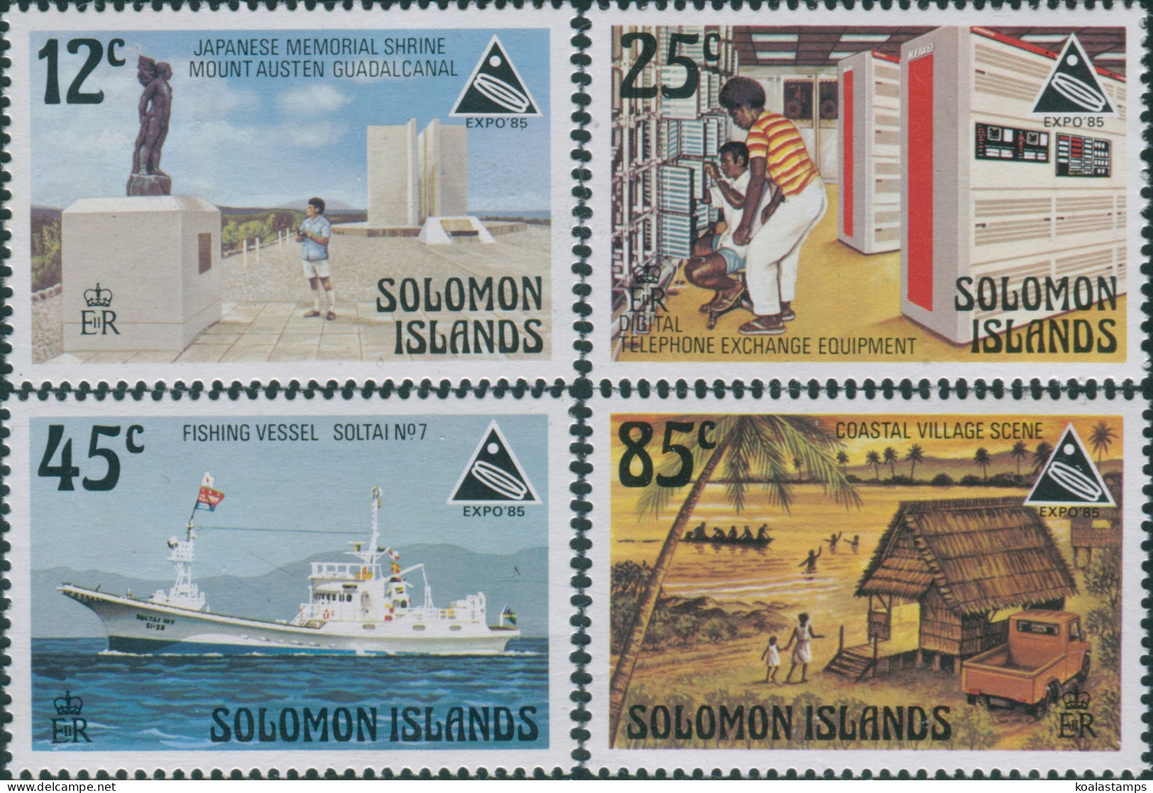 Solomon Islands 1985 SG543-546 Expo World Fair Japan Set MNH - Salomon (Iles 1978-...)