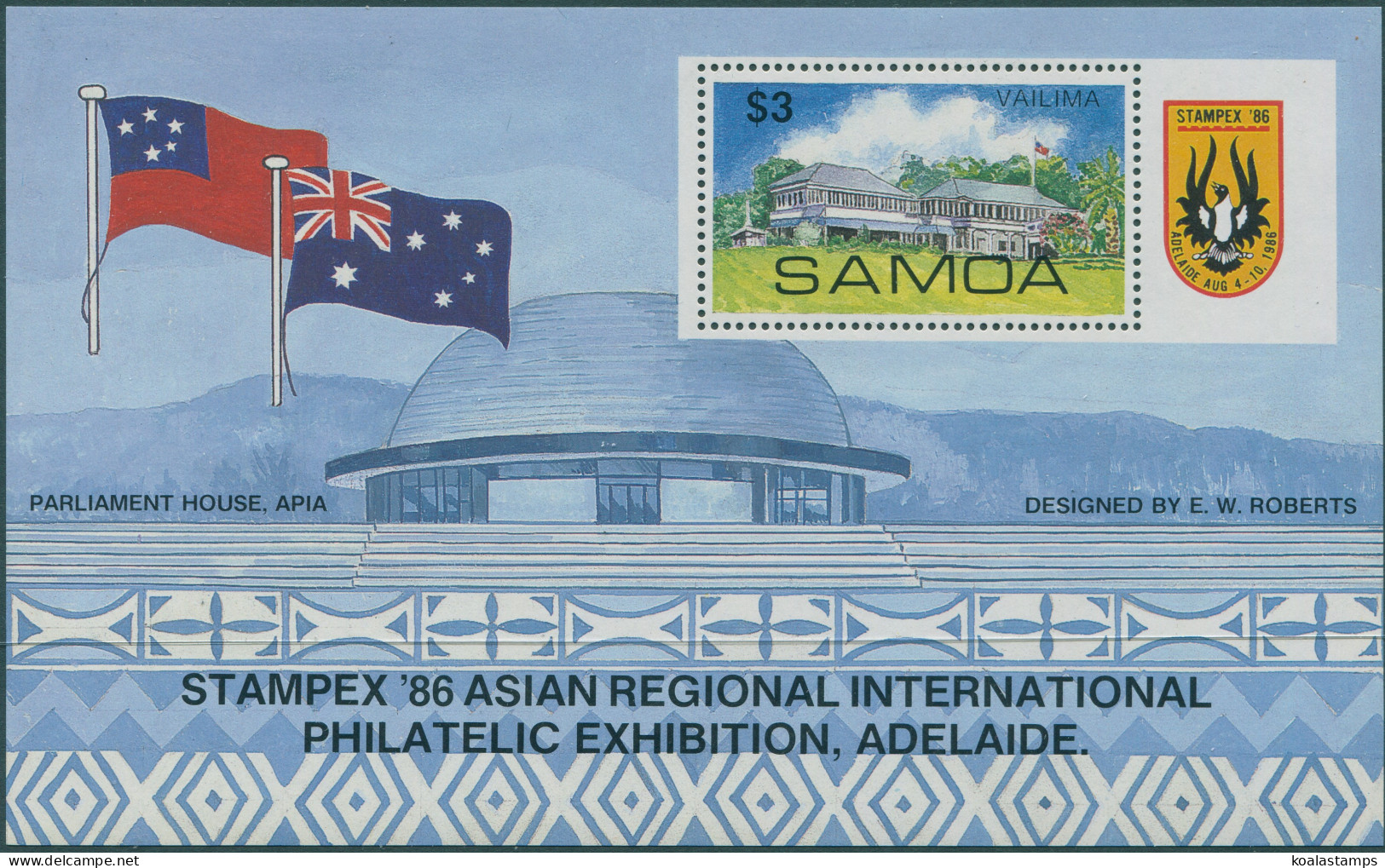 Samoa 1986 SG735 Stampex MS MNH - Samoa