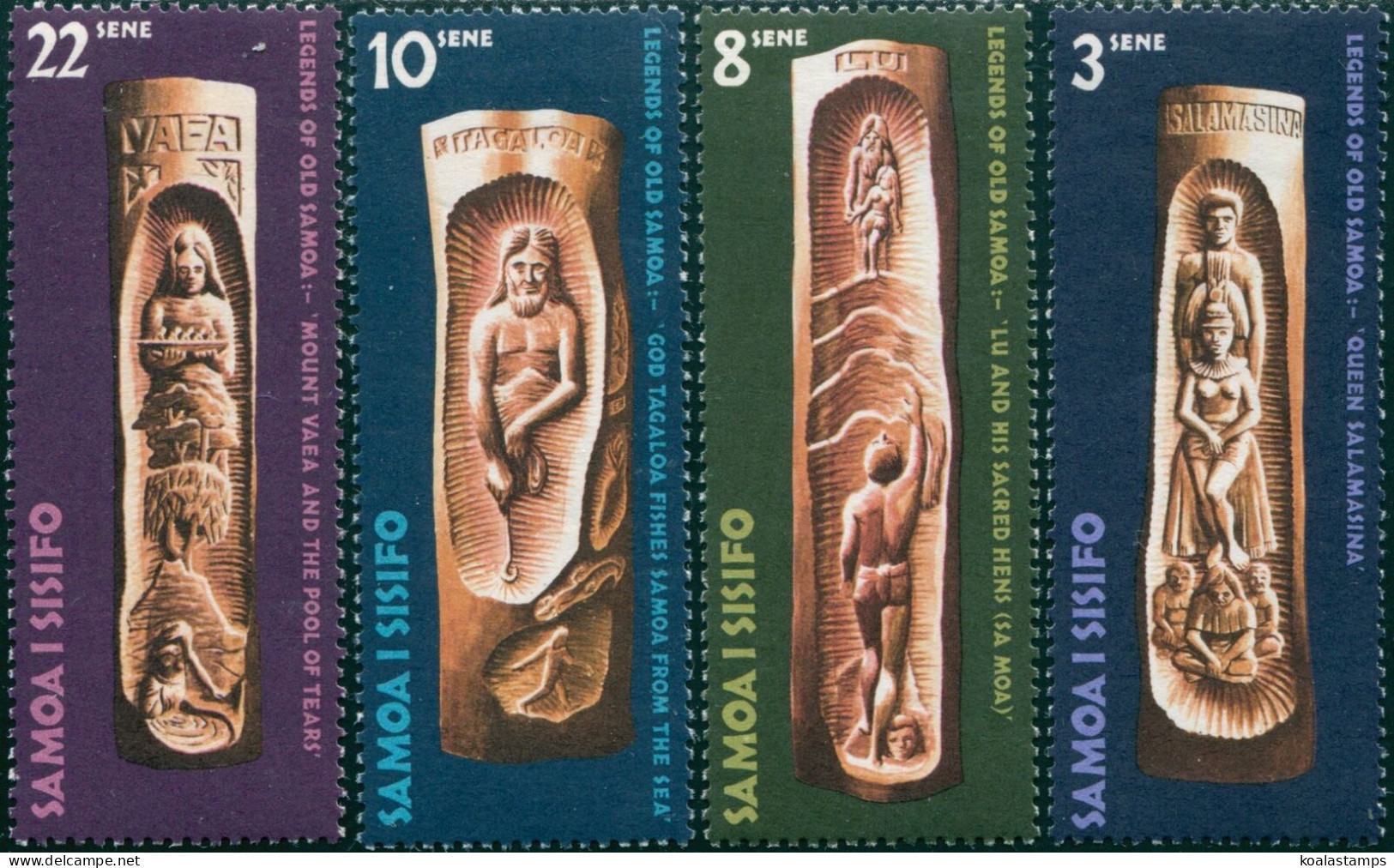 Samoa 1971 SG369-372 Myths And Legends Set MLH - Samoa