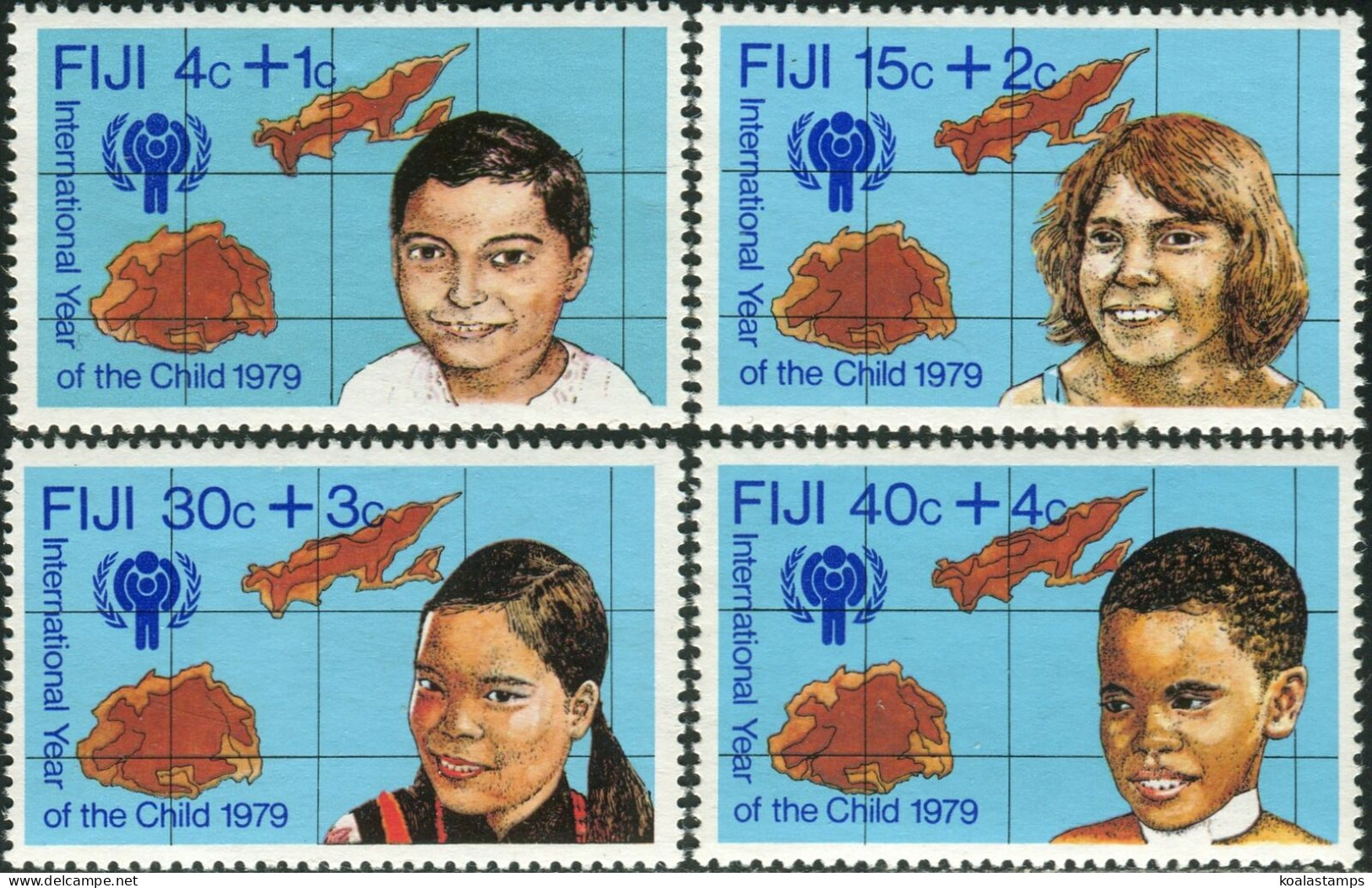 Fiji 1979 SG576-579 International Year Of Child Set MLH - Fidji (1970-...)