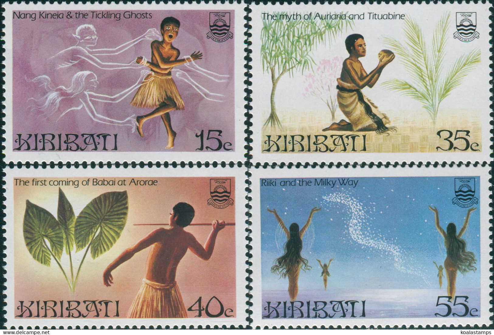 Kiribati 1985 SG245-248 Legends Set MNH - Kiribati (1979-...)