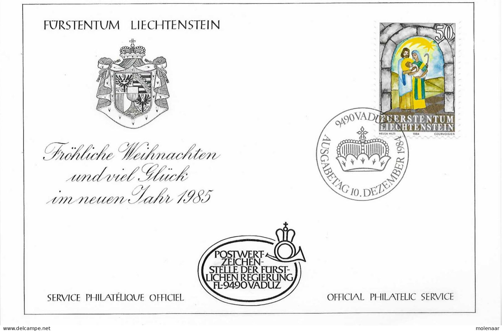 Postzegels > Europa > Liechtenstein > 1981-90 >kaart Met No. 868 (17575) - Lettres & Documents