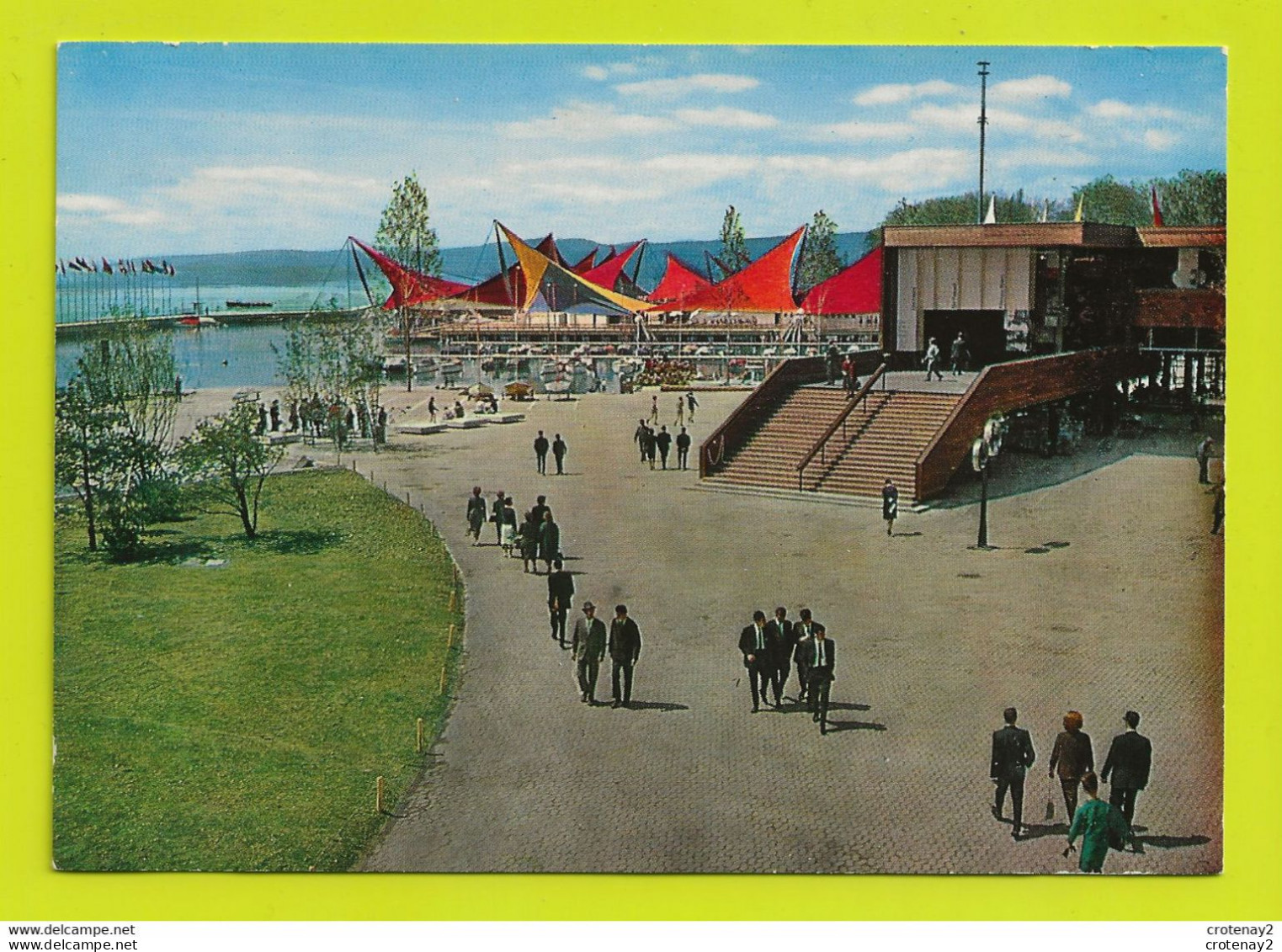 LAUSANNE Exposition Nationale Suisse 30 Avril 25 Octobre 1964 N°9 Vue Sur Le Secteur Du Port VOIR DOS - Lausanne