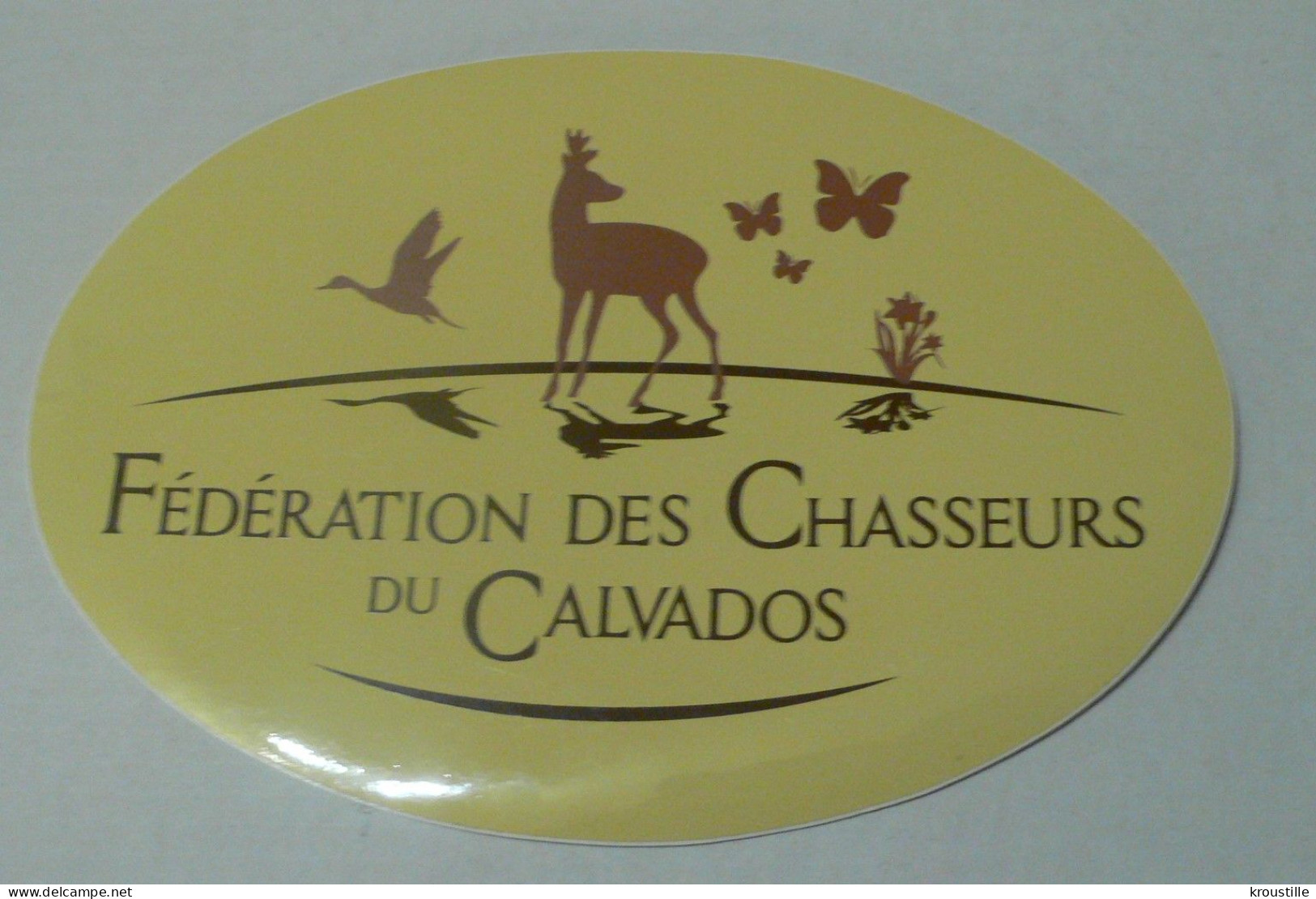 AUTOCOLLANT FEDERATION DES CHASSEURS DU CALVADOS - Pegatinas