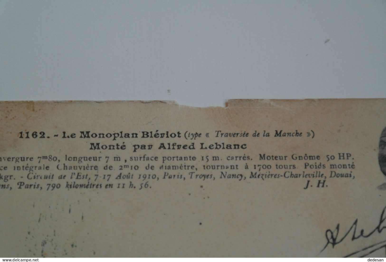 Cpa Le Monoplan Bleriot Monté Par Alfred Leblanc - ATTENTION Voir Descriptif Et Photos Avant D'enchérir - BL64 - Aviateurs