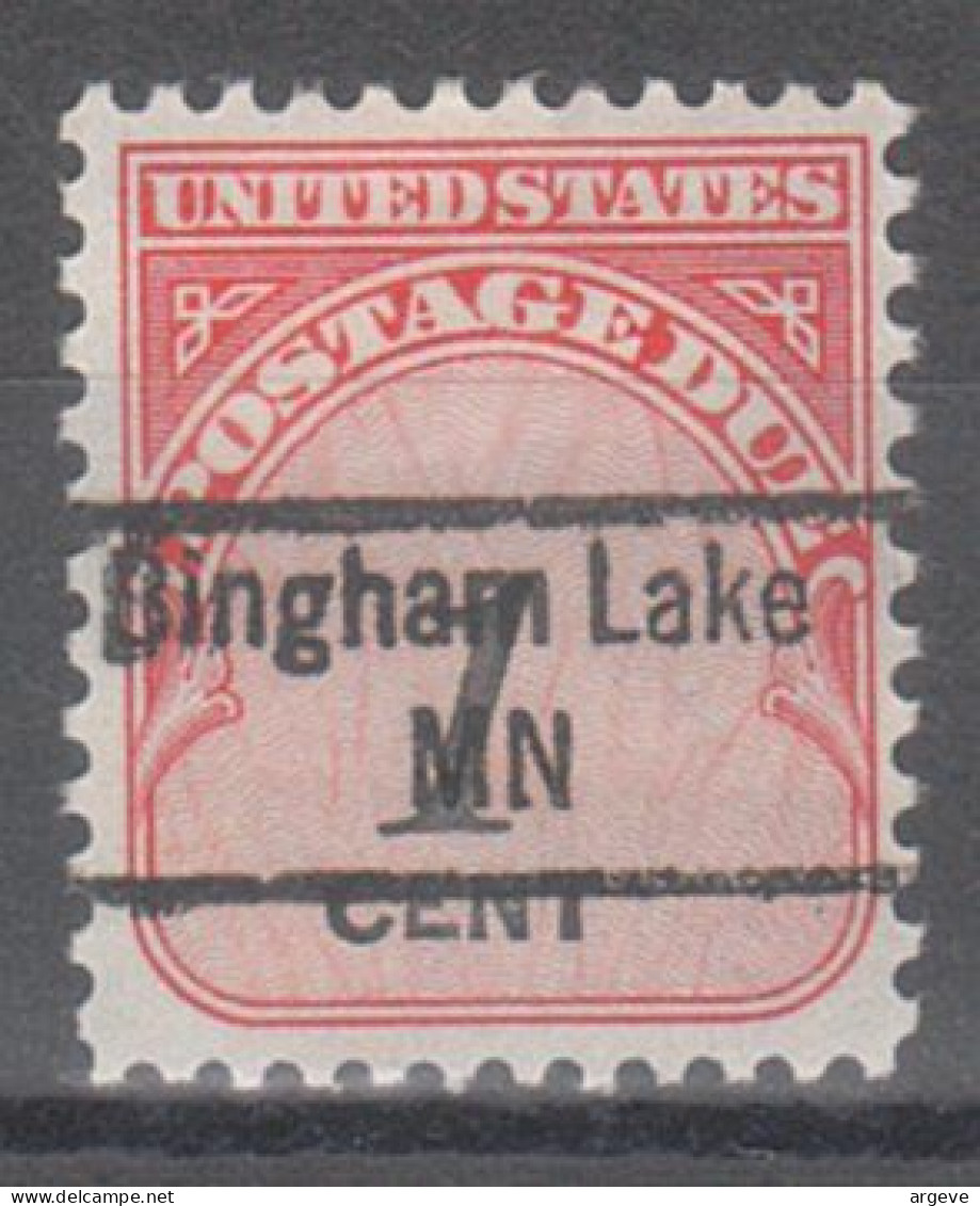 USA Precancel Vorausentwertungen Preo Locals Minnesota, Bingham Lake 843 - Vorausentwertungen