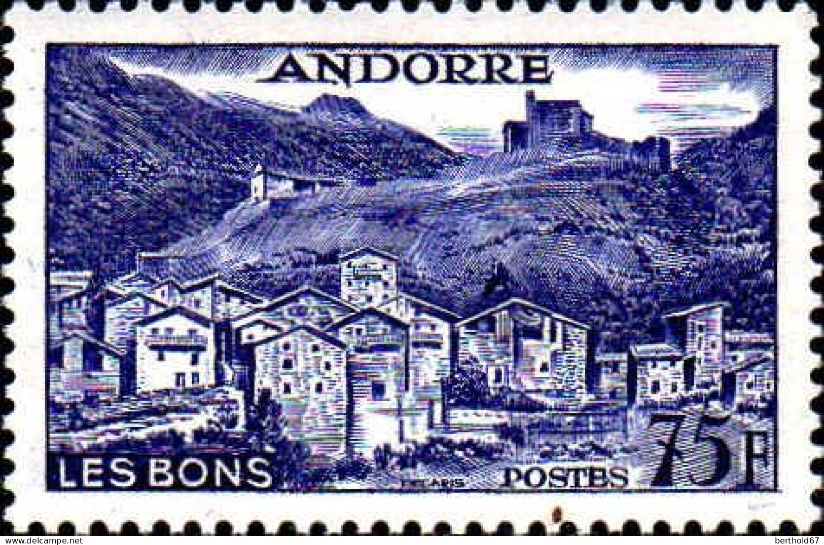 Andorre (F) Poste N** Yv:153 Mi:157 Les Bons - Ungebraucht