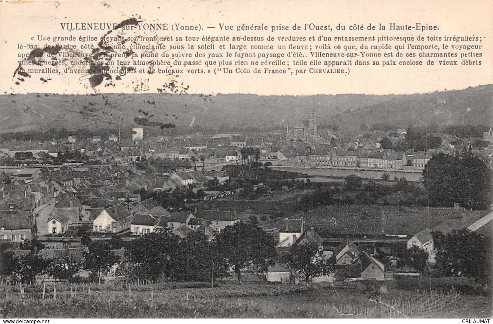 89-VILLENEUVE SUR YONNE-N°T5157-D/0265 - Villeneuve-sur-Yonne