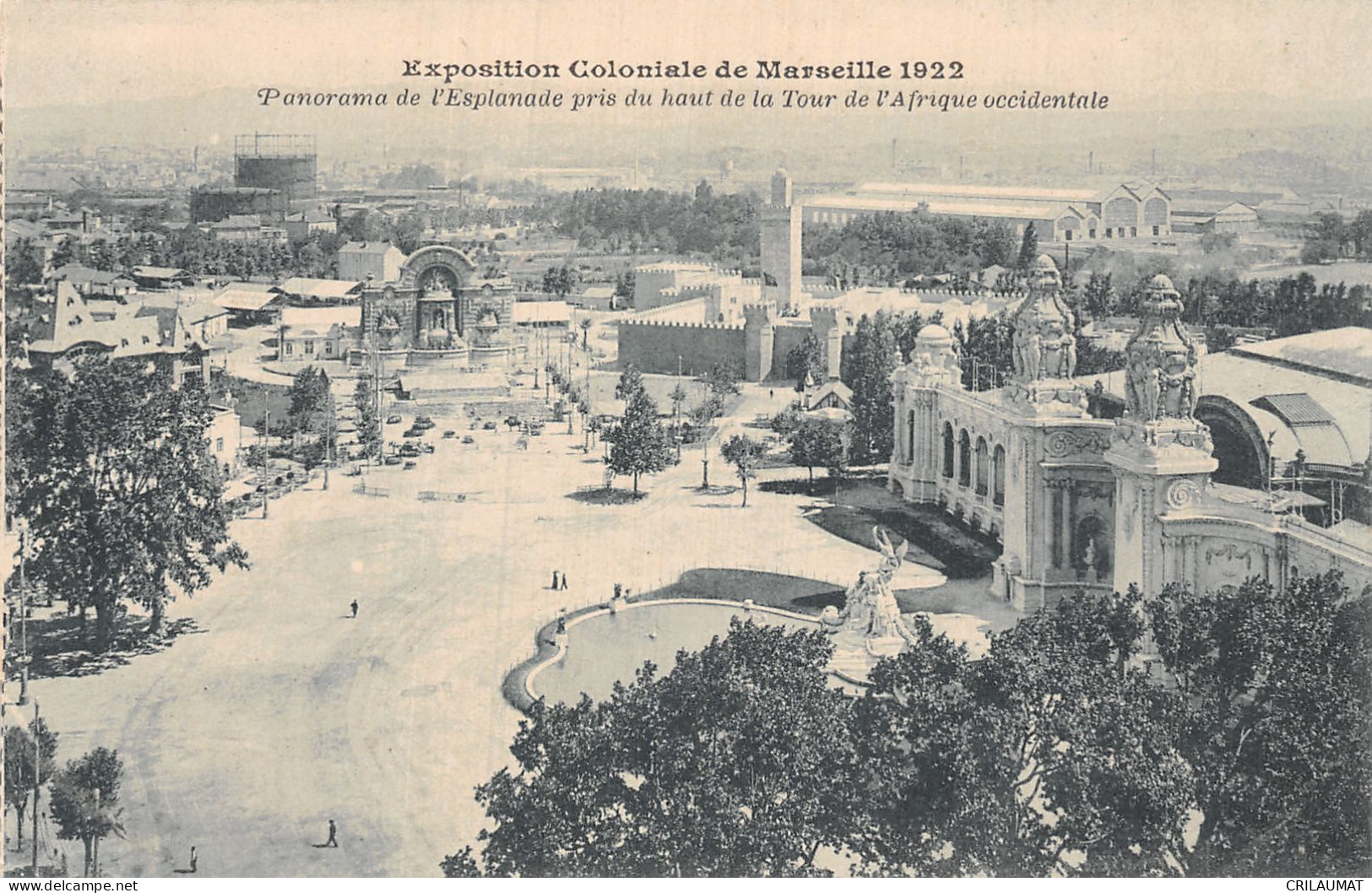 13-MARSEILLE EXPOSITION COLONIALE 1922 L ESPLANADE-N°T5157-H/0067 - Ohne Zuordnung