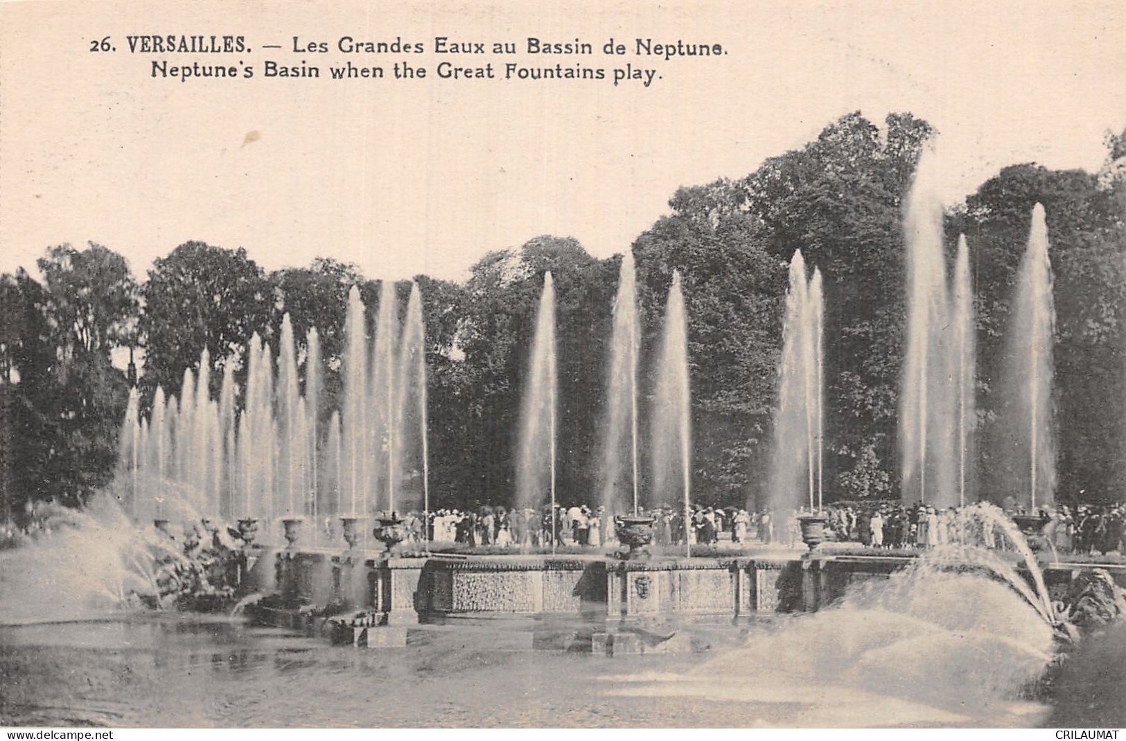 78-VERSAILLES BASSIN DE NEPTUNE-N°T5157-G/0215 - Versailles (Château)