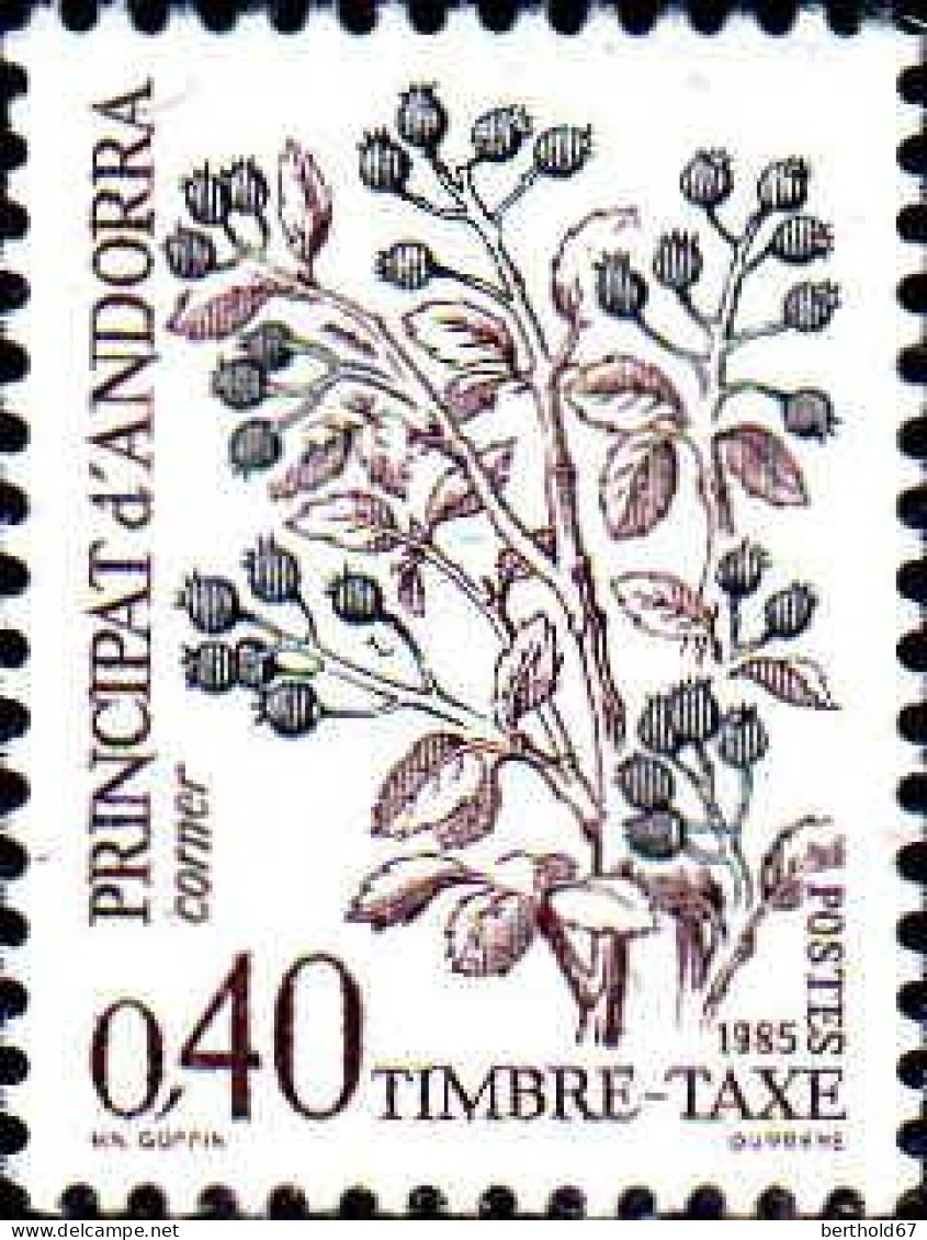 Andorre (F) Taxe N** Yv:56 Mi:56 Corner Nèfles - Unused Stamps