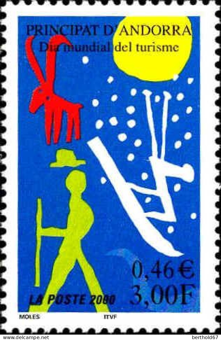 Andorre (F) Poste N** Yv:535 Mi:556 Dia Mundial Del Turisme - Unused Stamps