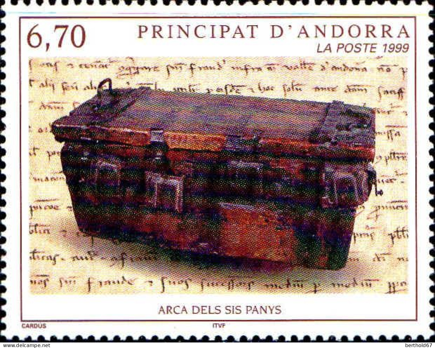 Andorre (F) Poste N** Yv:523 Mi:544 Arca Dels Sis Panys - Unused Stamps