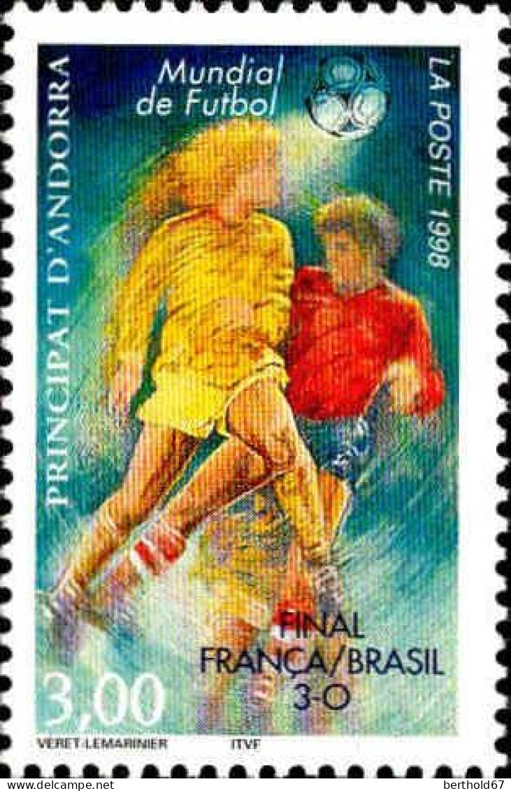 Andorre (F) Poste N** Yv:507 Mi:528 Mundial De Futbol - Unused Stamps