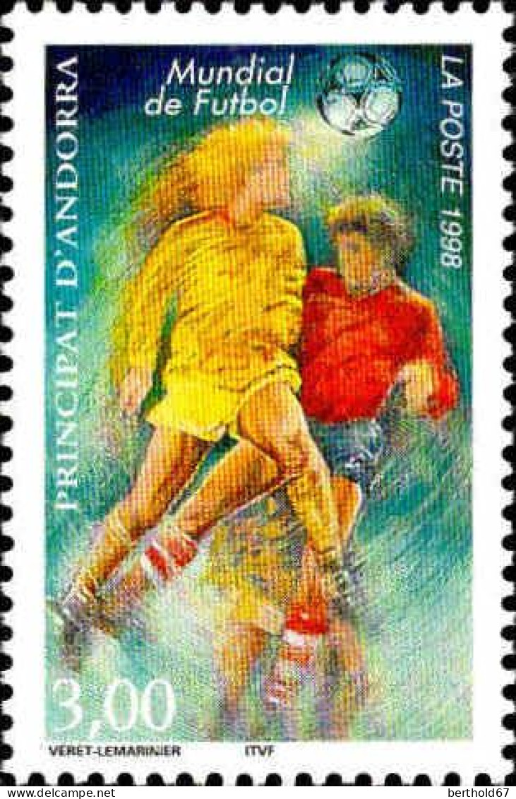 Andorre (F) Poste N** Yv:503 Mi:524 Mundial De Futbol - Unused Stamps