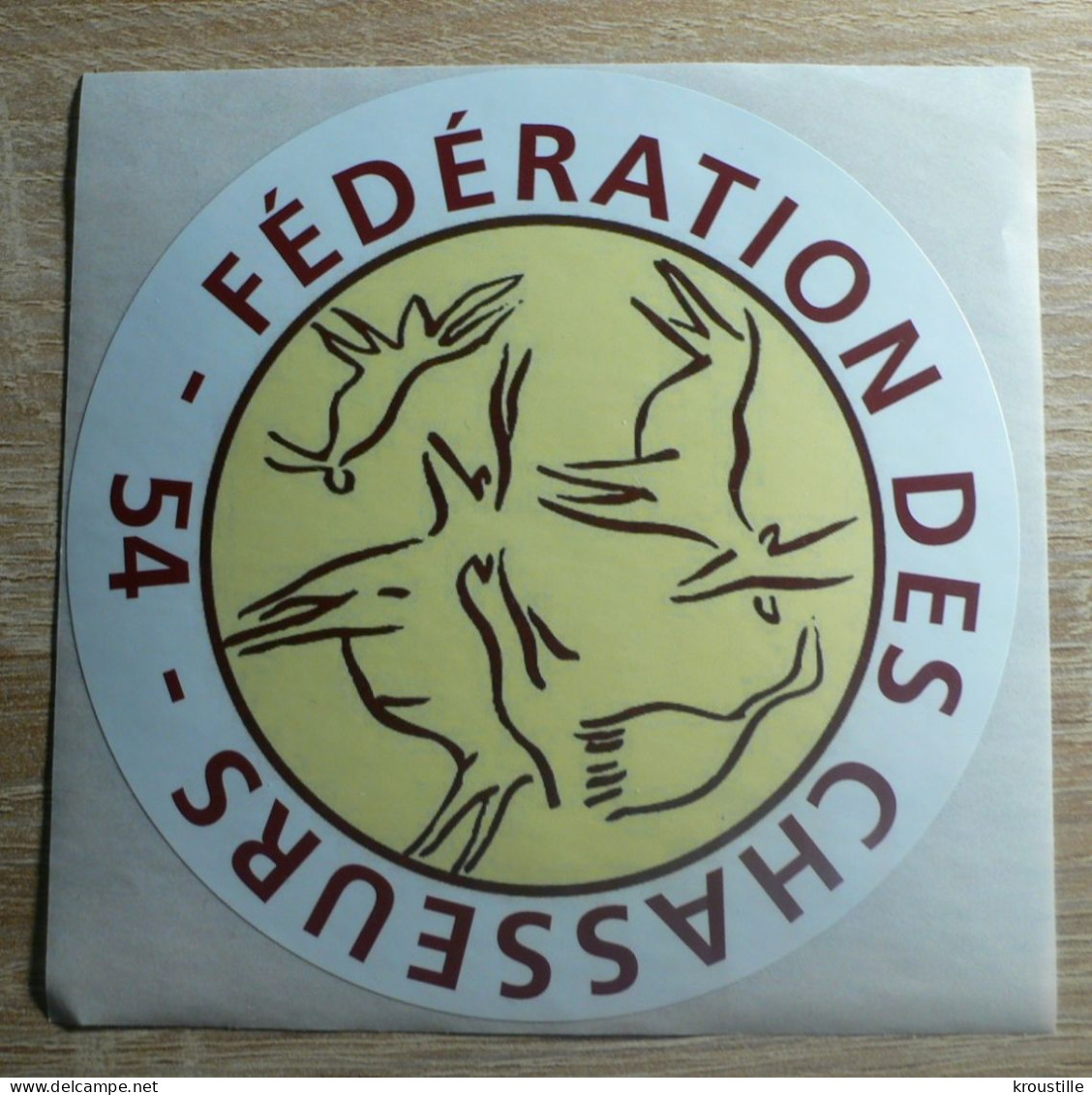 AUTOCOLLANT FEDERATION DES CHASSEURS 54 - Stickers