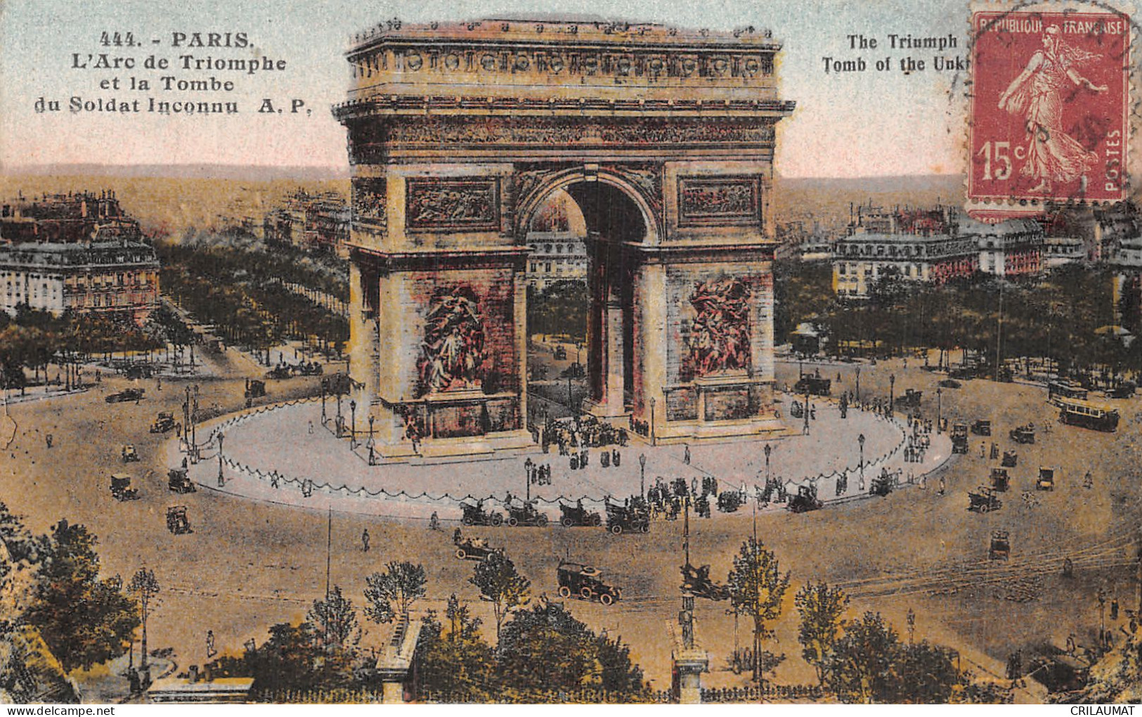 75-PARIS ARC DE TRIOMPHE-N°T5158-A/0061 - Triumphbogen