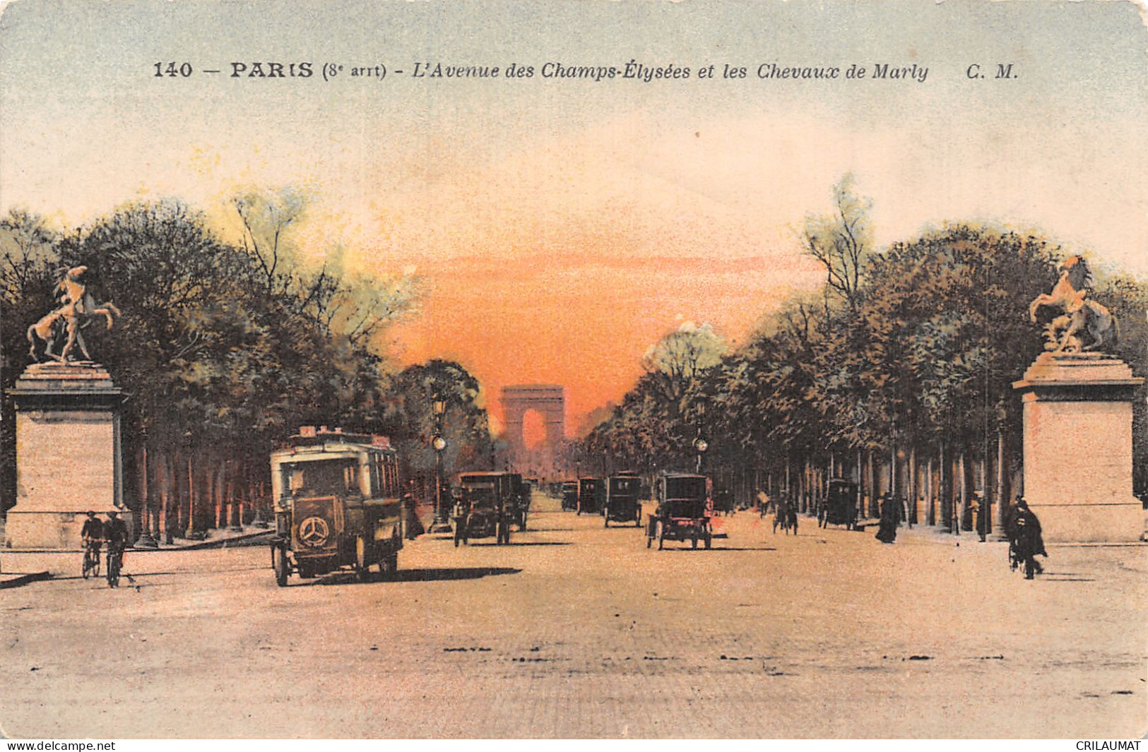 75-PARIS AVENUE DES CHAMPS ELYSEES-N°T5158-A/0055 - Champs-Elysées