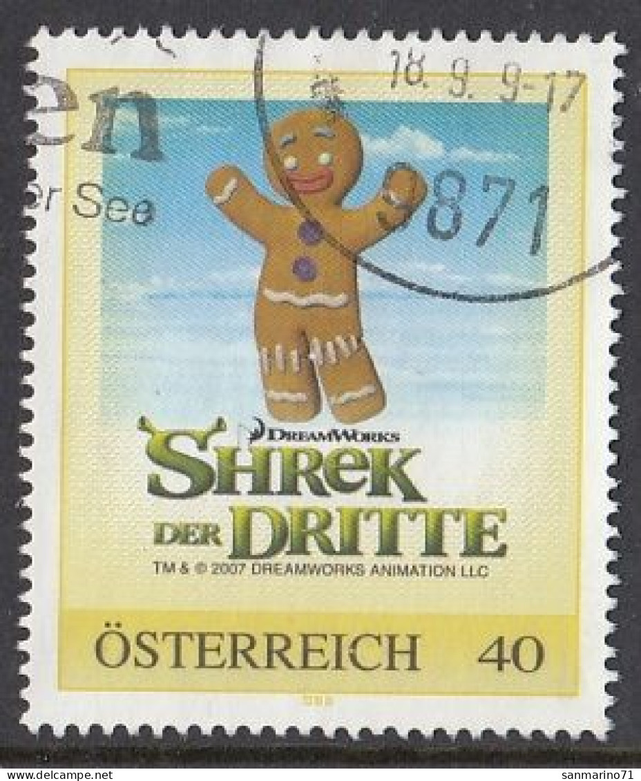 AUSTRIA 41,personal,used,hinged,Shrek - Personnalized Stamps