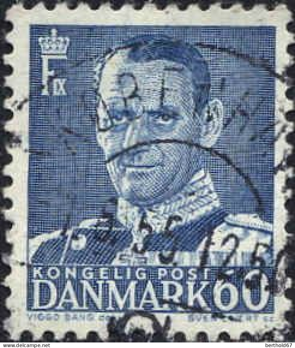 Danemark Poste Obl Yv: 329A Mi:336 Frederik IX (TB Cachet Rond) - Oblitérés