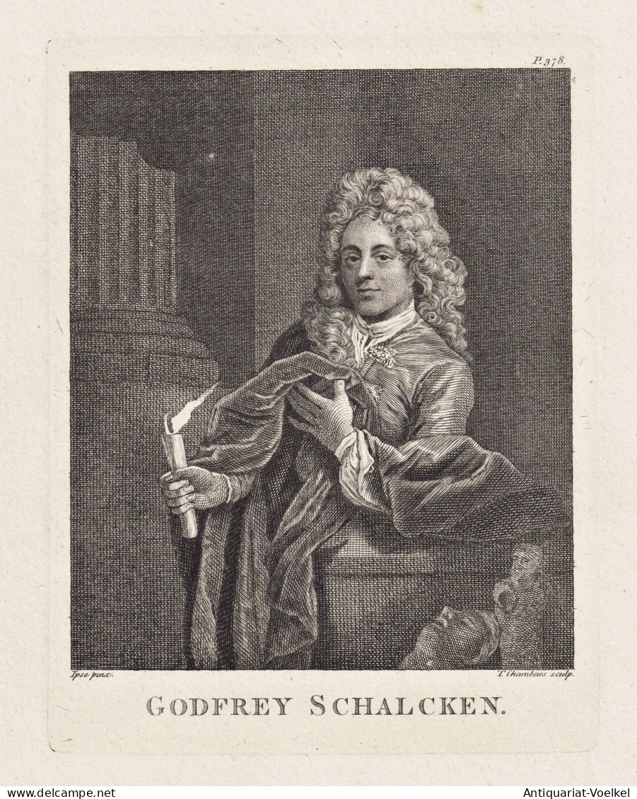 Godfrey Schalcken - Godfried Schalcken (1643-1706) Dutch Artist Painter Maler Peintre Portrait - Stiche & Gravuren