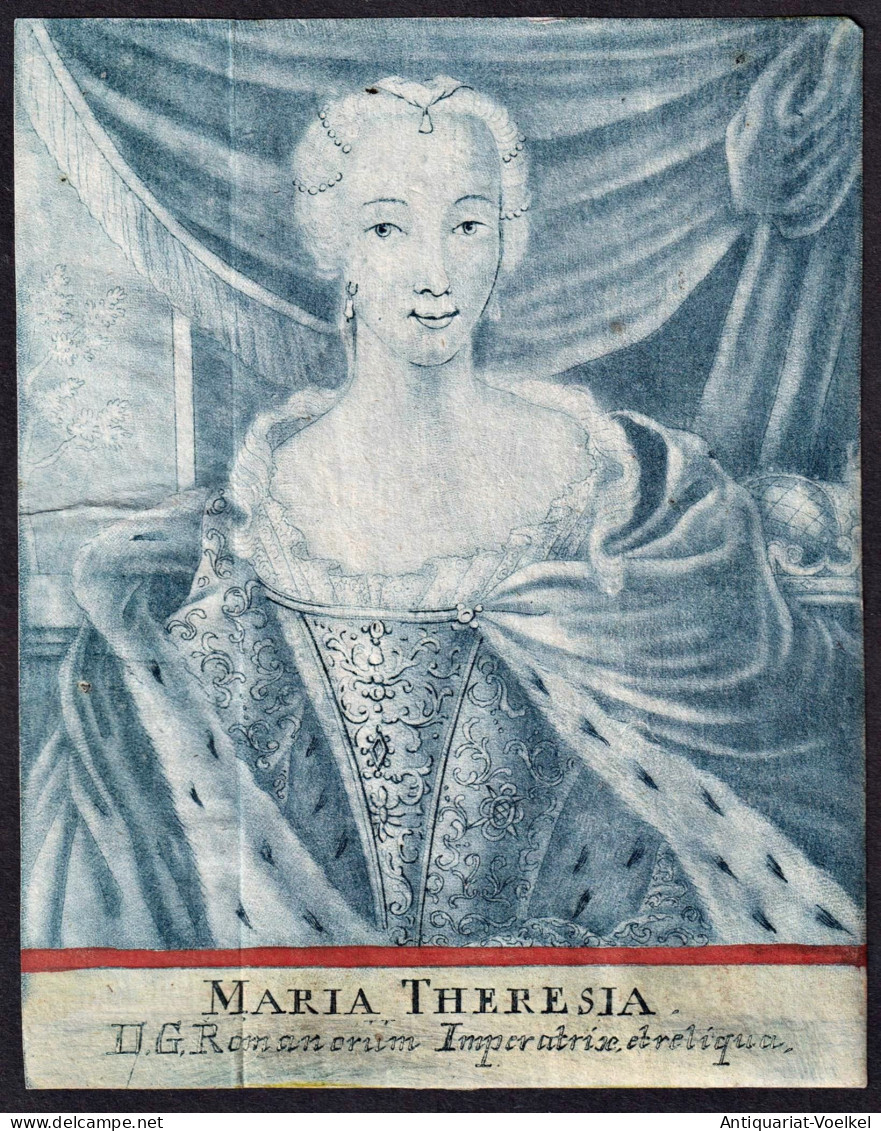 Maria Theresia - Maria Theresia Von Österreich (1717-1780) Erzherzogin Fürstin Königin Portrait - Prints & Engravings