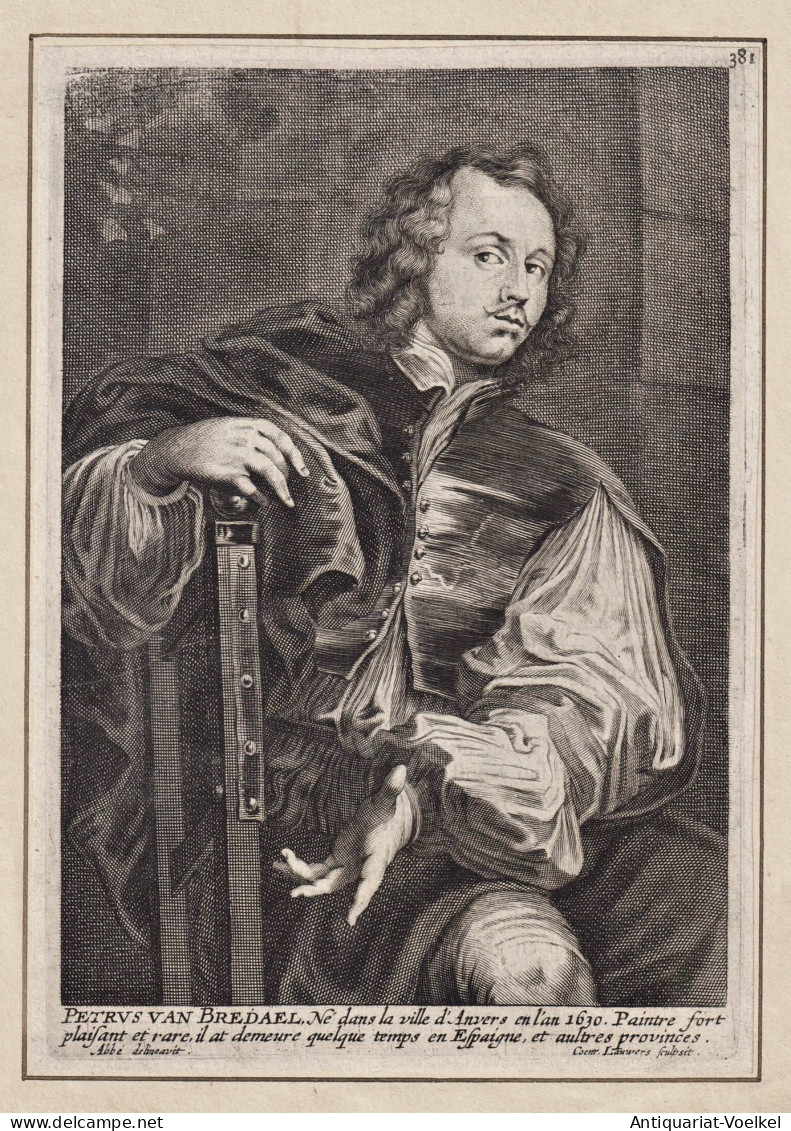 Petrus Van Bredael - Pieter Van Bredael (1629-1719) Maler Dutch Painter Portrait - Stiche & Gravuren