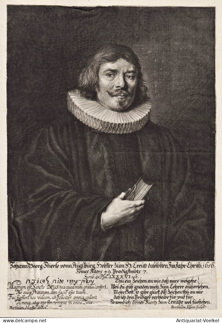 Johann Georg Stierle Vonnn Augsburg, Helfer Zum H. Creutz... - Johann Georg Stierle (1606-1676) Augsburg Diako - Prints & Engravings