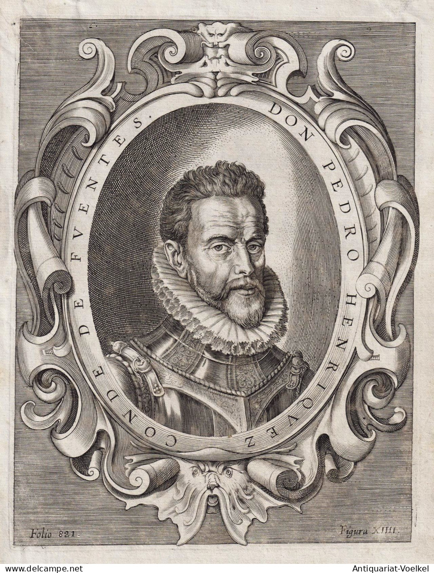 Don Pedro Henriquez Conde De Fuentes. - Pedro Henriquez De Acevedo (1525-1610) Fuentes Toledo Valdepero Portra - Estampes & Gravures
