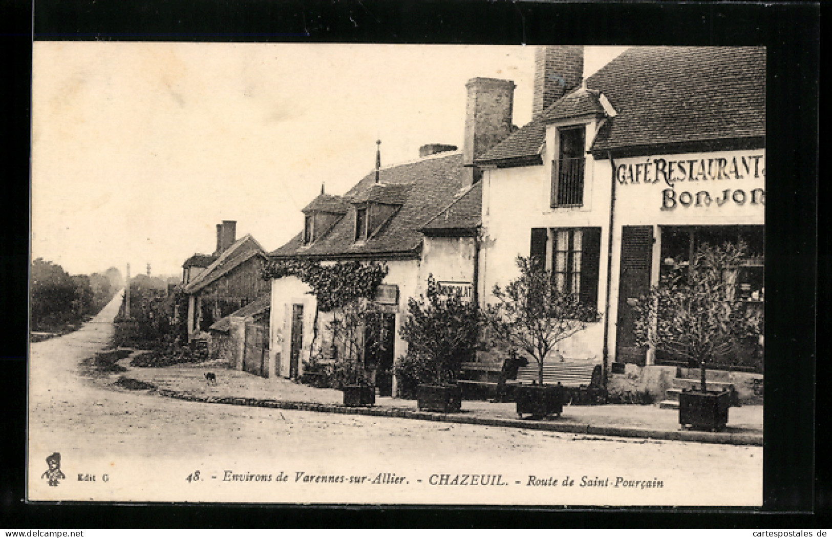 CPA Chazeuil, Route De Saint-Pourcain  - Sonstige & Ohne Zuordnung