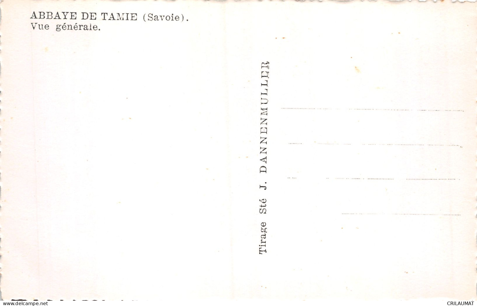 73-ABBAYE DE TAMIE-N°T5159-A/0015 - Other & Unclassified