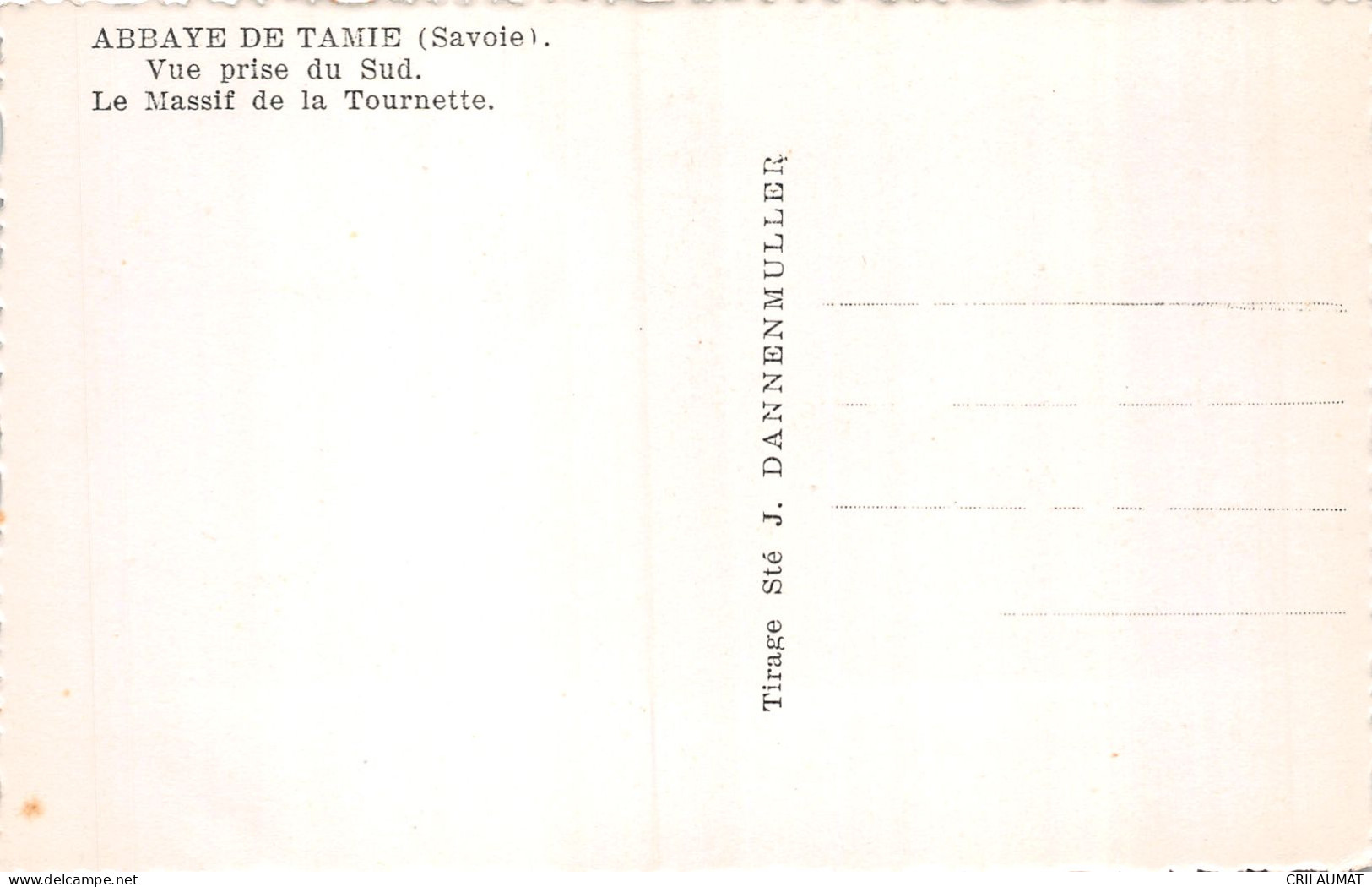 73-ABBAYE DE TAMIE-N°T5159-A/0013 - Other & Unclassified