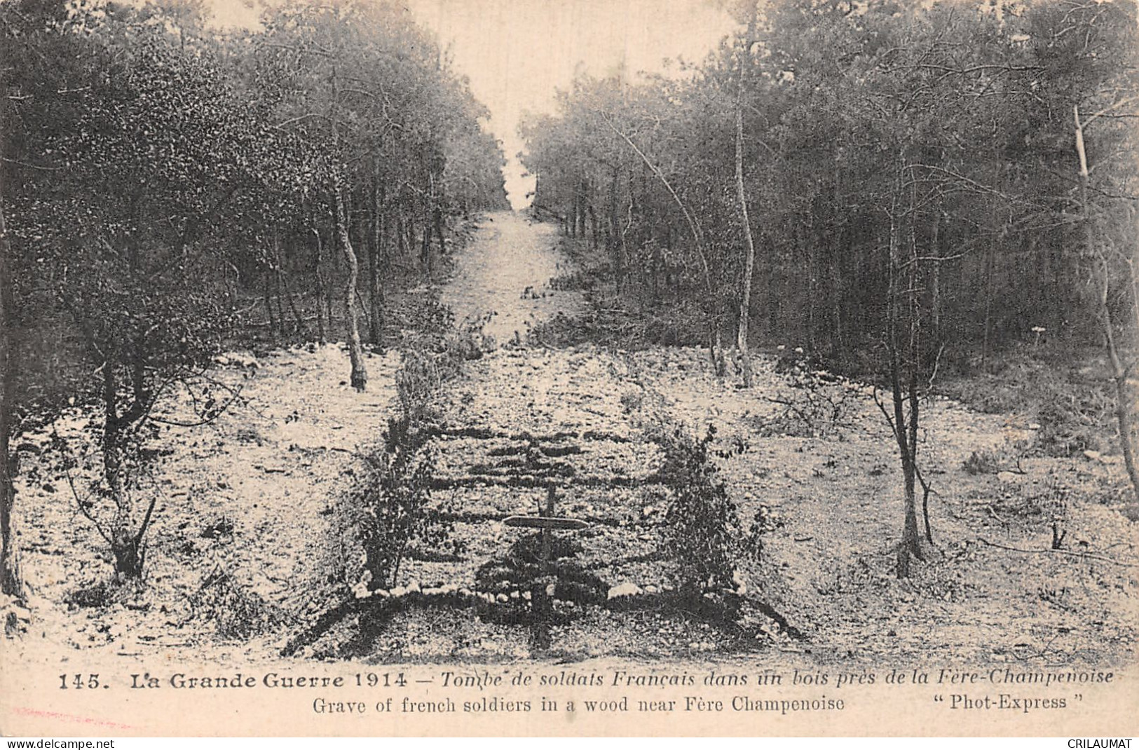 51-FERE CHAMPENOISE TOMBE DE SOLDATS Français-N°T5159-D/0343 - Fère-Champenoise